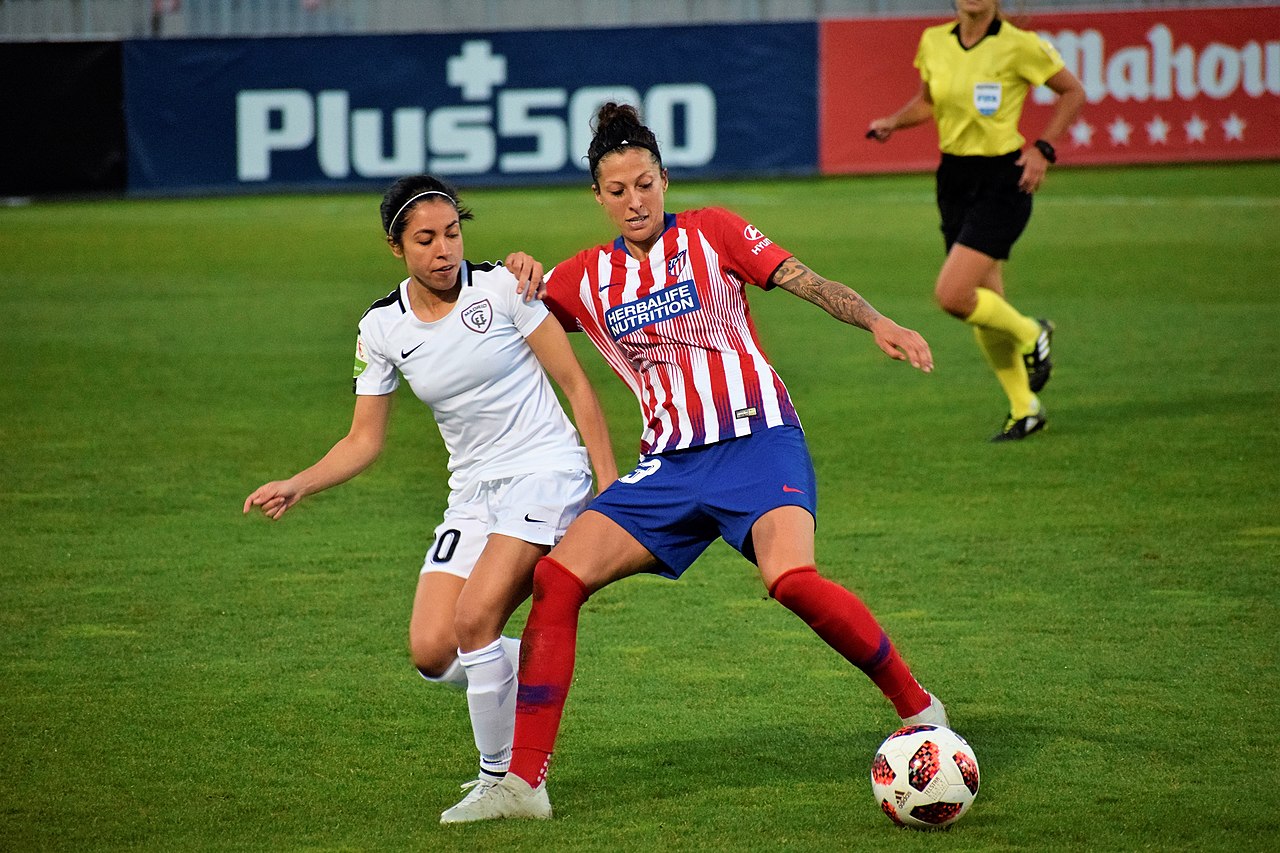Jenni Hermoso en el Atlético. Foto: Wikipedia